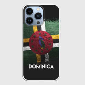 Чехол для iPhone 13 Pro с принтом DOMINICA(Доминика) в Тюмени,  |  | Тематика изображения на принте: dominica | urban | город | доминика | мир | путешествие | символика | страны | флаг
