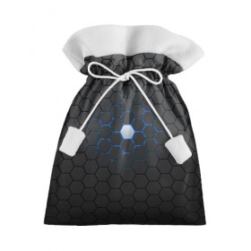 Подарочный 3D мешок с принтом Гексагон в Тюмени, 100% полиэстер | Размер: 29*39 см | hexagon | metal | pattern | steel | гексагон | метал | паттерн | сталь | текстуры | шестиугольник