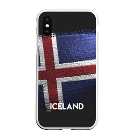 Чехол для iPhone XS Max матовый с принтом Iceland(Исландия) в Тюмени, Силикон | Область печати: задняя сторона чехла, без боковых панелей | iceland | urban | город | мир | путешествие | символика | страны | флаг