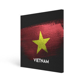 Холст квадратный с принтом VIETNAM(Вьетнам) в Тюмени, 100% ПВХ |  | urban | vietnam | город | мир | путешествие | символика | страны | флаг