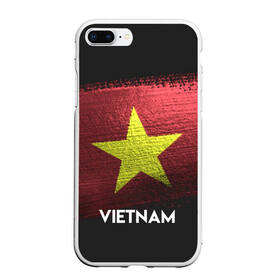 Чехол для iPhone 7Plus/8 Plus матовый с принтом VIETNAM(Вьетнам) в Тюмени, Силикон | Область печати: задняя сторона чехла, без боковых панелей | Тематика изображения на принте: urban | vietnam | город | мир | путешествие | символика | страны | флаг