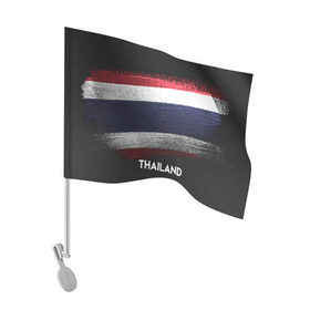 Флаг для автомобиля с принтом Тайланд(Thailand) в Тюмени, 100% полиэстер | Размер: 30*21 см | thailand | urban | город | мир | путешествие | символика | страны | таиланд | флаг