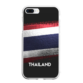 Чехол для iPhone 7Plus/8 Plus матовый с принтом Тайланд(Thailand) в Тюмени, Силикон | Область печати: задняя сторона чехла, без боковых панелей | thailand | urban | город | мир | путешествие | символика | страны | таиланд | флаг