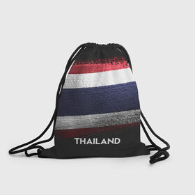 Рюкзак-мешок 3D с принтом Тайланд(Thailand) в Тюмени, 100% полиэстер | плотность ткани — 200 г/м2, размер — 35 х 45 см; лямки — толстые шнурки, застежка на шнуровке, без карманов и подкладки | thailand | urban | город | мир | путешествие | символика | страны | таиланд | флаг