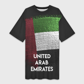 Платье-футболка 3D с принтом Арабские Эмираты в Тюмени,  |  | urban | город | мир | путешествие | символика | страны | флаг