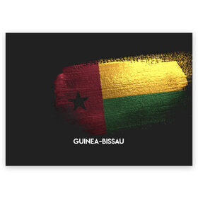 Поздравительная открытка с принтом Guinea-Bissau(Гвинея-Бисау) в Тюмени, 100% бумага | плотность бумаги 280 г/м2, матовая, на обратной стороне линовка и место для марки
 | urban | гвинея бисау | город | мир | путешествие | символика | страны | флаг