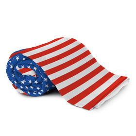Плед 3D с принтом Американский Флаг в Тюмени, 100% полиэстер | закругленные углы, все края обработаны. Ткань не мнется и не растягивается | Тематика изображения на принте: америка | вашингтон | звезды | патриот | сша | трамп | триколор