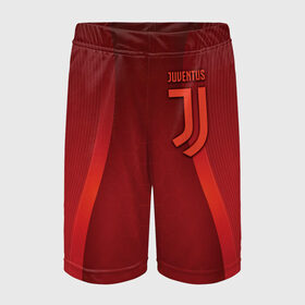 Детские спортивные шорты 3D с принтом Juventus new uniform в Тюмени,  100% полиэстер
 | пояс оформлен широкой мягкой резинкой, ткань тянется
 | club | football | juventus | белый | италия | клуб | форма | черный | ювентус