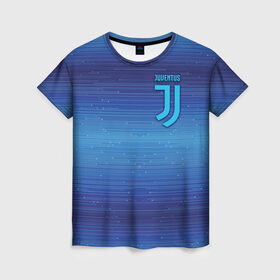 Женская футболка 3D с принтом Juventus new uniform в Тюмени, 100% полиэфир ( синтетическое хлопкоподобное полотно) | прямой крой, круглый вырез горловины, длина до линии бедер | club | football | juventus | белый | италия | клуб | форма | черный | ювентус
