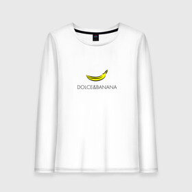 Женский лонгслив хлопок с принтом dolce&banana в Тюмени, 100% хлопок |  | dg | dolcegabbana