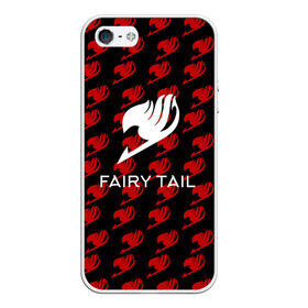 Чехол для iPhone 5/5S матовый с принтом Fairy Tail в Тюмени, Силикон | Область печати: задняя сторона чехла, без боковых панелей | anime | fairy tail | аниме | сёнэн | хвост феи