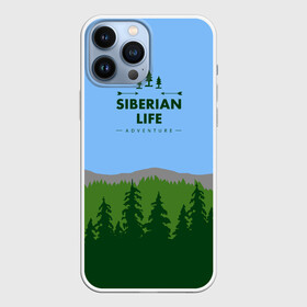 Чехол для iPhone 13 Pro Max с принтом Сибирь в Тюмени,  |  | adventure | forest | hiking | nature | russia | siberia | taiga | traveling | trekking | лес | отдых | охота | природа | путешествия | россия | сибирь | тайга | туризм