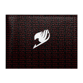 Обложка для студенческого билета с принтом Fairy Tail в Тюмени, натуральная кожа | Размер: 11*8 см; Печать на всей внешней стороне | anime | fairy tail | аниме | иероглифы | сёнэн | хвост феи