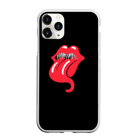 Чехол для iPhone 11 Pro Max матовый с принтом Monsters Kiss в Тюмени, Силикон |  | halloween | jagger | lips | mick | monster | rock | rolling | stones | tongue | tooth | вольные | губы | джаггер | зубы | камни | катящиеся | мик | монстер | рок | странники | хеллоуин | хэллоуин | язык