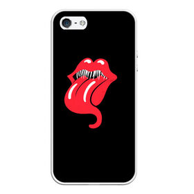 Чехол для iPhone 5/5S матовый с принтом Monsters Kiss в Тюмени, Силикон | Область печати: задняя сторона чехла, без боковых панелей | halloween | jagger | lips | mick | monster | rock | rolling | stones | tongue | tooth | вольные | губы | джаггер | зубы | камни | катящиеся | мик | монстер | рок | странники | хеллоуин | хэллоуин | язык