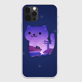 Чехол для iPhone 12 Pro Max с принтом Ночной Котик в Тюмени, Силикон |  | cat | cats | kitten | kitty | night | pussy | sky | space | star | stars | звезда | звезды | космос | кот | котенок | котик | котики | коты | котята | кошка | кошки | небо | ночное | ночь