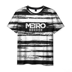 Мужская футболка 3D с принтом METRO: Exodus в Тюмени, 100% полиэфир | прямой крой, круглый вырез горловины, длина до линии бедер | 