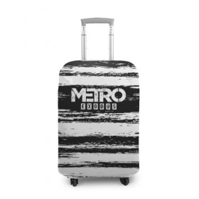 Чехол для чемодана 3D с принтом METRO: Exodus в Тюмени, 86% полиэфир, 14% спандекс | двустороннее нанесение принта, прорези для ручек и колес | 