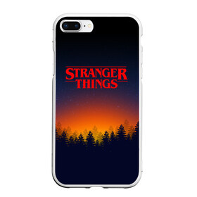 Чехол для iPhone 7Plus/8 Plus матовый с принтом STRANGER THINGS в Тюмени, Силикон | Область печати: задняя сторона чехла, без боковых панелей | 011 | eleven | friends don t lie | netflix | stranger things | демогоргон | нетфликс | одиннадцатая | очень странные дела | сериалы