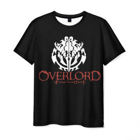 Мужская футболка 3D с принтом Overlord в Тюмени, 100% полиэфир | прямой крой, круглый вырез горловины, длина до линии бедер | albedo | momonga | overlord | shalltear | айнц ул гон | айнц ул гоун | альбедо | лорд момон | момон | момонга | назарик | оверлорд | повелитель | шалтир