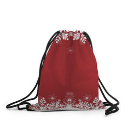 Рюкзак-мешок 3D с принтом Новогоднее чудо в Тюмени, 100% полиэстер | плотность ткани — 200 г/м2, размер — 35 х 45 см; лямки — толстые шнурки, застежка на шнуровке, без карманов и подкладки | 