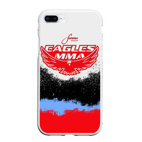 Чехол для iPhone 7Plus/8 Plus матовый с принтом Eagles MMA в Тюмени, Силикон | Область печати: задняя сторона чехла, без боковых панелей | khabib | ufc | борьба | грепплинг | дагестан | дзюдо | нурмагомедов | орёл | самбо | хабиб