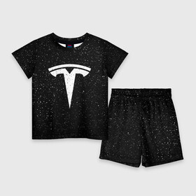 Детский костюм с шортами 3D с принтом TESLA SPACE в Тюмени,  |  | brand | car | elon mask | space | tesla | авто | бренд | илон | илон маск | космос | маск | машина | тесла | тесла в космосе | электрокар