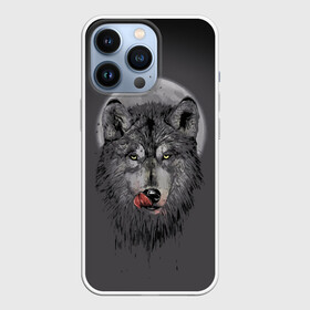 Чехол для iPhone 13 Pro с принтом Волк Облизывается в Тюмени,  |  | Тематика изображения на принте: forest | grey | moon | werewolf | werewolfs | white | wolf | wolfs | белый | волк | волки | волчата | волченок | волчица | волчицы | лес | луна | оборотень | оборотни | серый | язык