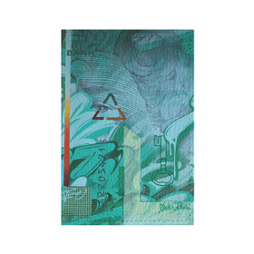 Обложка для паспорта матовая кожа с принтом Euro в Тюмени, натуральная матовая кожа | размер 19,3 х 13,7 см; прозрачные пластиковые крепления | Тематика изображения на принте: graffity | street art | граффити | стрит арт
