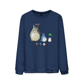 Мужской свитшот хлопок с принтом Totoro в Тюмени, 100% хлопок |  | Тематика изображения на принте: anime | totoro | анимэ | тоторо | черные чернушки