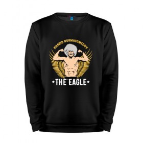 Мужской свитшот хлопок с принтом Khabib the eagle в Тюмени, 100% хлопок |  | conor mcgregor | khabib nurmagomedov | ufc | ufc229 | конор макгрегор | хабиб | хабиб нурмагомедов