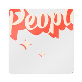 Магнит виниловый Квадрат с принтом I Hate People в Тюмени, полимерный материал с магнитным слоем | размер 9*9 см, закругленные углы | art | pin | pop | retro | арт | людей | люди | ненавижу | ненависть | пин | поп | ретро