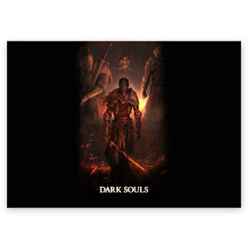 Поздравительная открытка с принтом Dark Souls в Тюмени, 100% бумага | плотность бумаги 280 г/м2, матовая, на обратной стороне линовка и место для марки
 | 3 | dark | darksouls | praise | soul | souls | the sun | дарк | души | мертвец | рыцарь | соул | соулс | тёмные