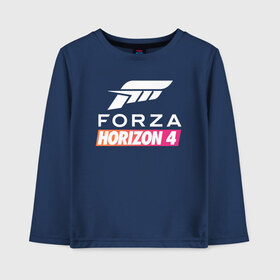 Детский лонгслив хлопок с принтом Forza Horizon 4 в Тюмени, 100% хлопок | круглый вырез горловины, полуприлегающий силуэт, длина до линии бедер | auto | car | forza | game | horizon | mclaren | motorsport | race | авто | гонки | игра | машина