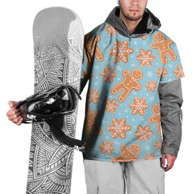 Накидка на куртку 3D с принтом Xmas cookies в Тюмени, 100% полиэстер |  | Тематика изображения на принте: 