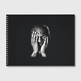 Альбом для рисования с принтом Майк Тайсон в Тюмени, 100% бумага
 | матовая бумага, плотность 200 мг. | Тематика изображения на принте: бокс | боксер | знаменитости | спорт | стиль | тайсон | тренд