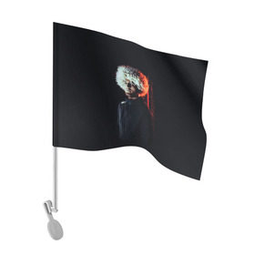 Флаг для автомобиля с принтом Хабиб Нурмагомедов в Тюмени, 100% полиэстер | Размер: 30*21 см | ufc | боец | бои без правил | единоборства | конор макгрегор | спорт | тренд | хабиб нурмагомедов