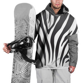 Накидка на куртку 3D с принтом Зебра принт в Тюмени, 100% полиэстер |  | абстракция | африка | белый | зебра | парнокопытное | принт | сафари | чб | черный