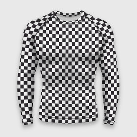 Мужской рашгард 3D с принтом Checkerboard в Тюмени,  |  | Тематика изображения на принте: белая | бойчик | вдудь | дудь | иванов | клетка. ячейка | кубики | орнамент | френдзона | чача | чёрная | шахматная. доска | шашечки