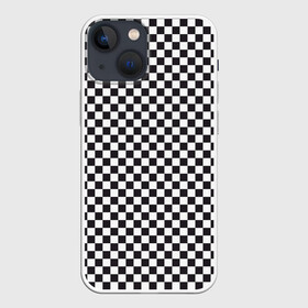 Чехол для iPhone 13 mini с принтом Checkerboard в Тюмени,  |  | белая | бойчик | вдудь | дудь | иванов | клетка. ячейка | кубики | орнамент | френдзона | чача | чёрная | шахматная. доска | шашечки