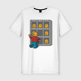 Мужская футболка премиум с принтом Пятница в Тюмени, 92% хлопок, 8% лайкра | приталенный силуэт, круглый вырез ворота, длина до линии бедра, короткий рукав | lego | tgif | будни | выходные | конец недели | лего | маски | настроение