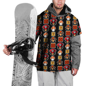 Накидка на куртку 3D с принтом Super Mario Стикеры в Тюмени, 100% полиэстер |  | Тематика изображения на принте: 