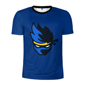 Мужская футболка 3D спортивная с принтом Ninja streamer в Тюмени, 100% полиэстер с улучшенными характеристиками | приталенный силуэт, круглая горловина, широкие плечи, сужается к линии бедра | fortnite | ninja | streamer | twitch | tyler blevins