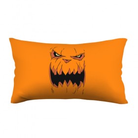 Подушка 3D антистресс с принтом Halloween в Тюмени, наволочка — 100% полиэстер, наполнитель — вспененный полистирол | состоит из подушки и наволочки на молнии | halloween | orange | pumpkin | scary | оранжевая | страшная | тыква | ужас | хэллоуин