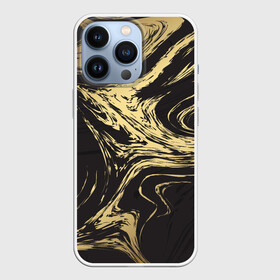 Чехол для iPhone 13 Pro с принтом Золотые реки в Тюмени,  |  | абстракция | золото | иллюзия | линии | река