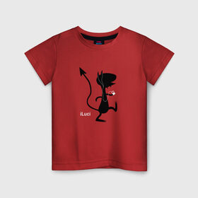 Детская футболка хлопок с принтом Disenchantment. iLuci в Тюмени, 100% хлопок | круглый вырез горловины, полуприлегающий силуэт, длина до линии бедер | luci | simpsons | демон | люси | люци | люций | разочарование | симпсоны