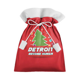 Подарочный 3D мешок с принтом Detroit become human в Тюмени, 100% полиэстер | Размер: 29*39 см | 