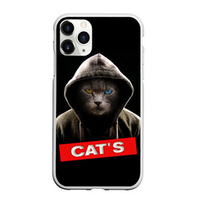 Чехол для iPhone 11 Pro Max матовый с принтом Кот в Тюмени, Силикон |  | Тематика изображения на принте: cat | глаза | животные | капюшон | кот | котенок | кошка | природа | хулиган