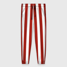 Женские брюки 3D с принтом Костюм пирата в красную полоску - штаны в Тюмени, полиэстер 100% | прямой крой, два кармана без застежек по бокам, с мягкой трикотажной резинкой на поясе и по низу штанин. В поясе для дополнительного комфорта — широкие завязки | 