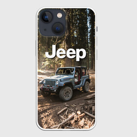 Чехол для iPhone 13 mini с принтом Jeep в Тюмени,  |  | Тематика изображения на принте: 4х4 | forest | jeep | nature | off road | russia | siberia | ural | usa | бездорожье | внедорожник | дальний восток | лес | природа | ралли | россия | сибирь | сша | тайга | урал